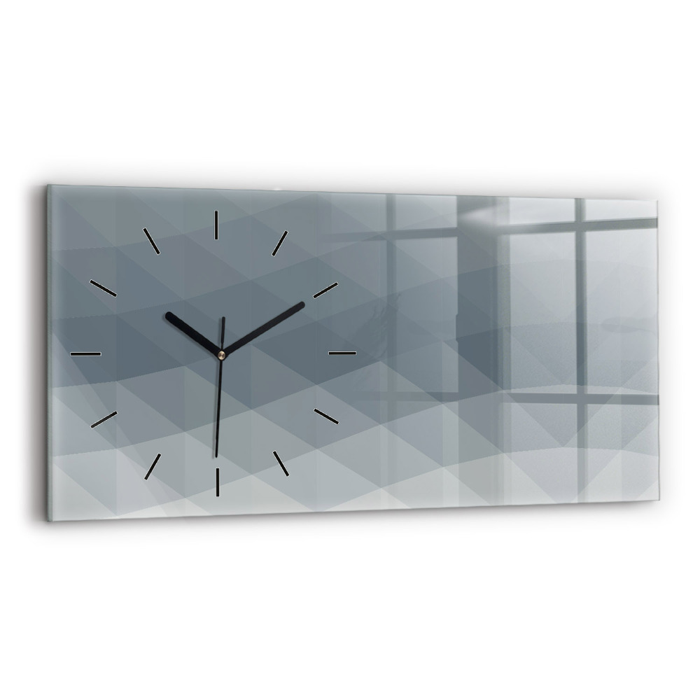 Horloge rectangulaire horizontale Abstraction de vagues