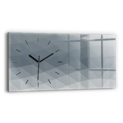 Horloge rectangulaire horizontale Abstraction de vagues