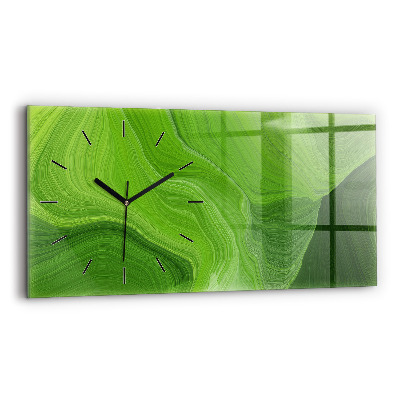 Horloge rectangulaire horizontale Vagues modernes