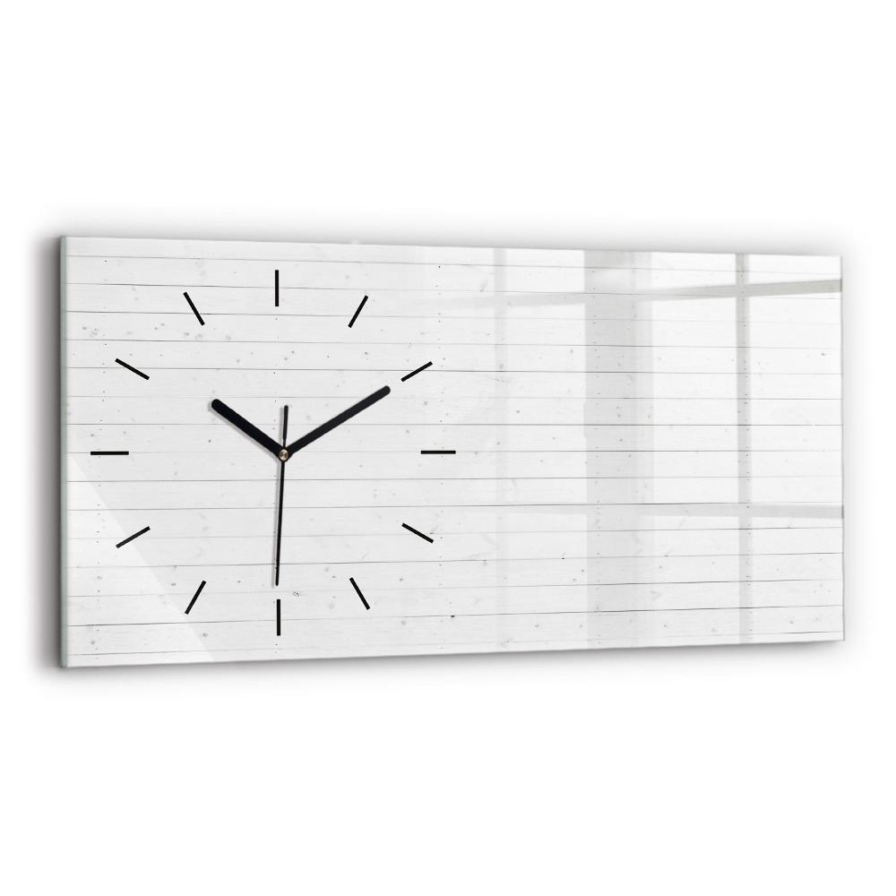 Horloge rectangulaire horizontale Panneaux en bois