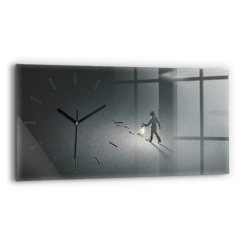 Horloge rectangulaire horizontale Vagabond dans l'obscurité
