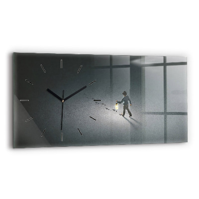 Horloge rectangulaire horizontale Vagabond dans l'obscurité