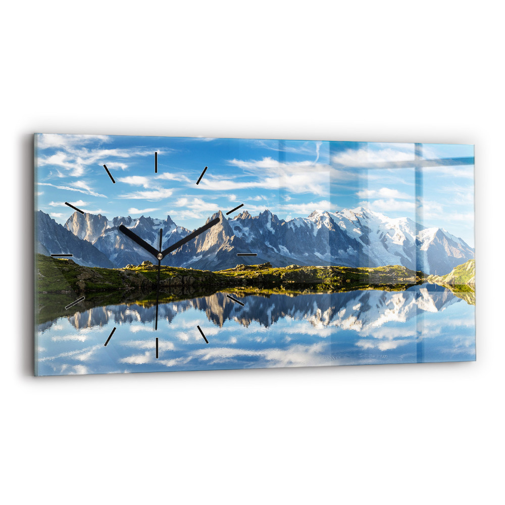 Horloge rectangulaire horizontale Vallée de Chamonix, Alpes françaises