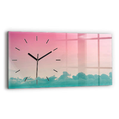 Horloge rectangulaire horizontale Ciel dégradé