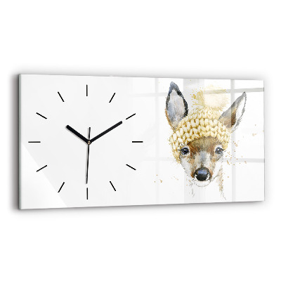 Horloge rectangulaire horizontale Cerf