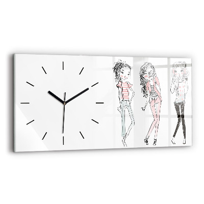 Horloge horizontale en verre Mode féminine