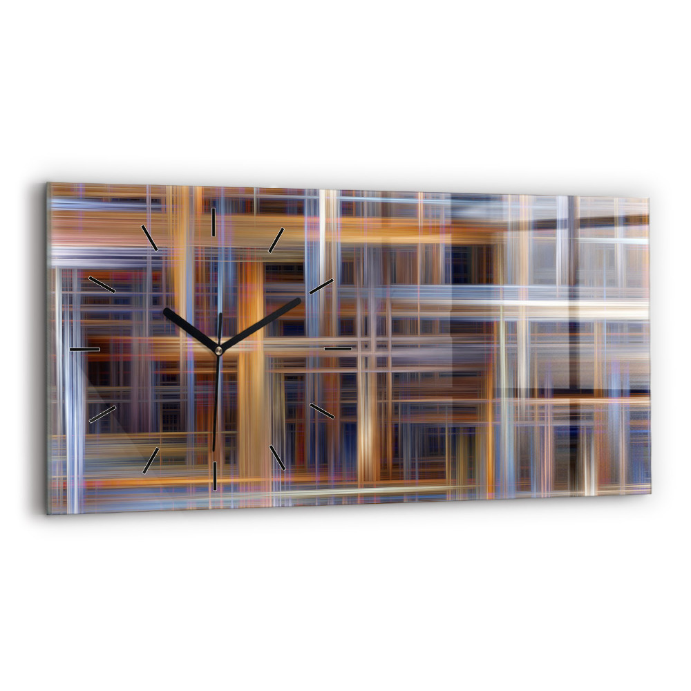 Horloge rectangulaire horizontale Abstraction géométrique
