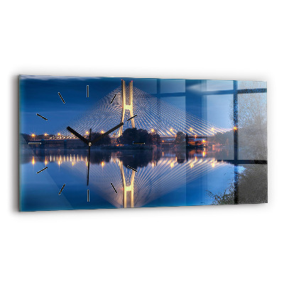 Horloge murale horizontale Pont Rędziński Wroclaw