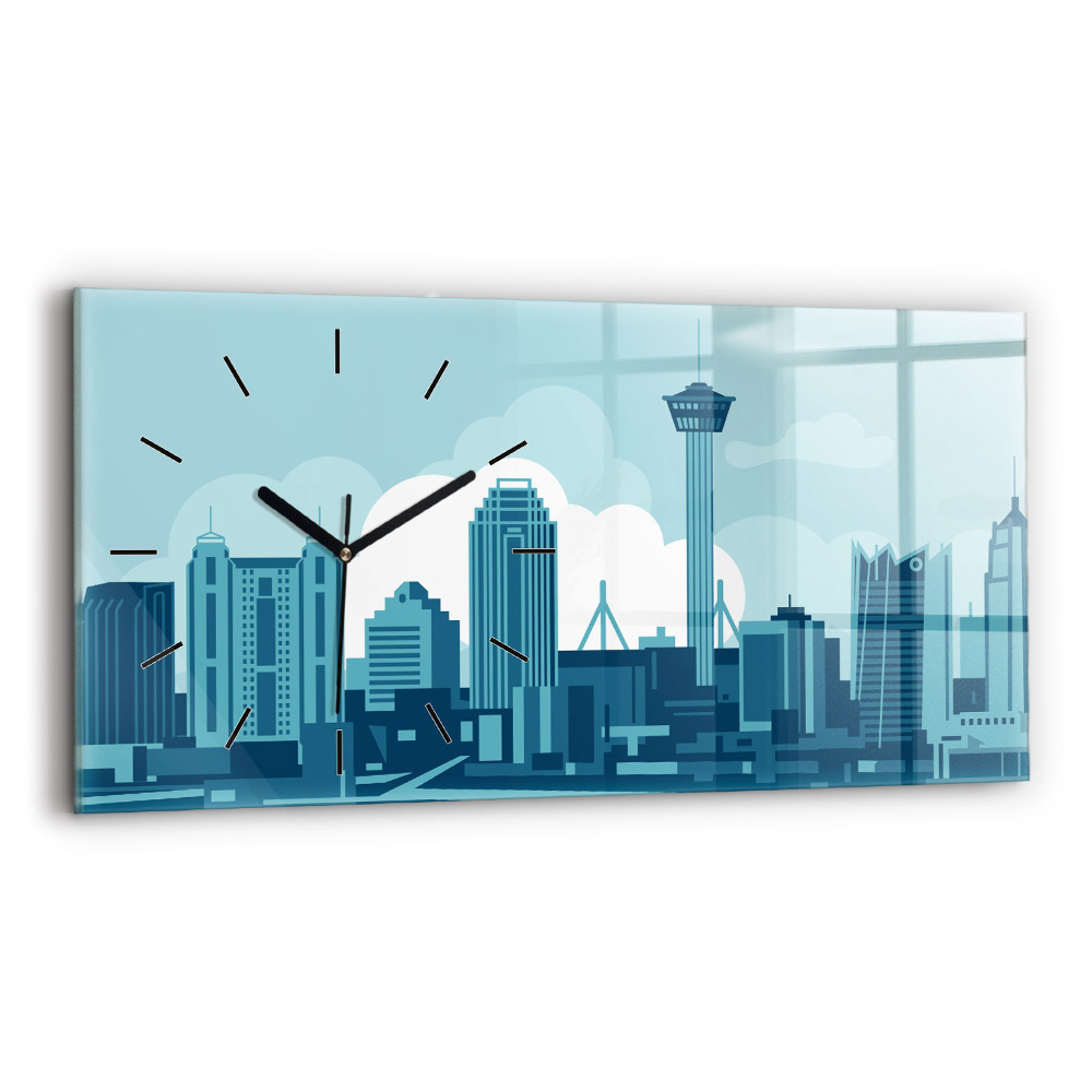 Horloge horizontale en verre Architecture aux États-Unis