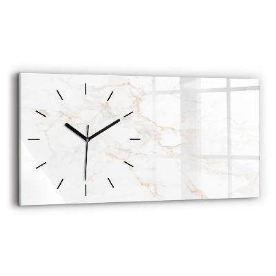 Horloge murale horizontale Marbre élégant