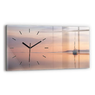 Horloge rectangulaire horizontale Lac Balaton USA