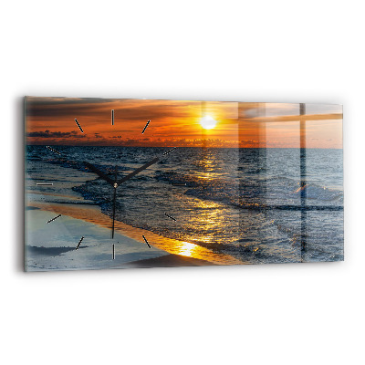 Horloge horizontale en verre Władysławowo Mer Baltique