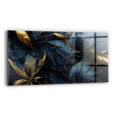 Horloge murale horizontale Fleurs décoratives