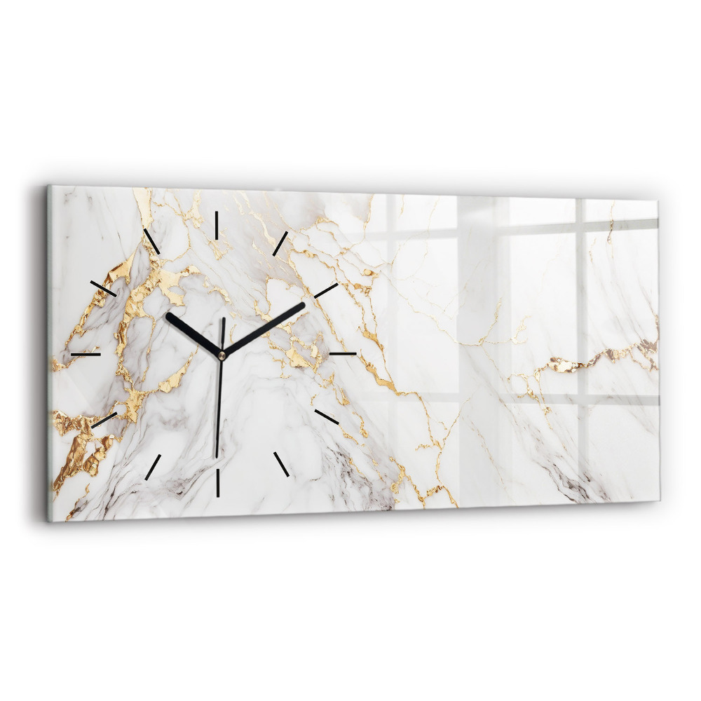 Horloge rectangulaire horizontale Marbre décoratif