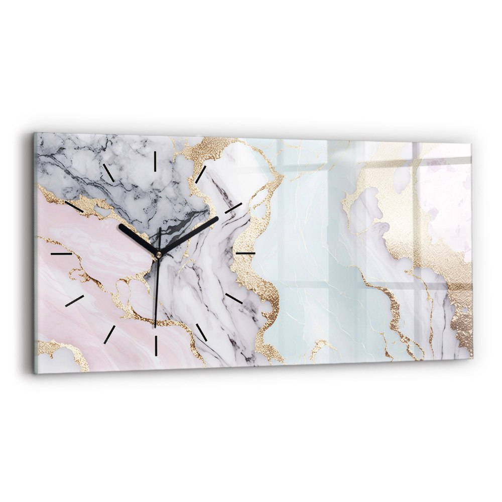 Horloge murale horizontale Marbre