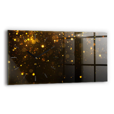 Horloge rectangulaire horizontale Pollen d'or