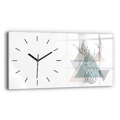 Horloge murale horizontale Renne style scandinave