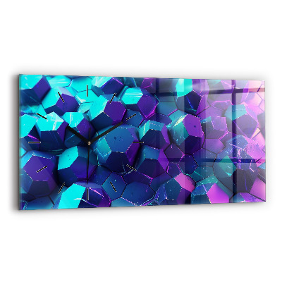 Horloge rectangulaire horizontale Formes géométriques