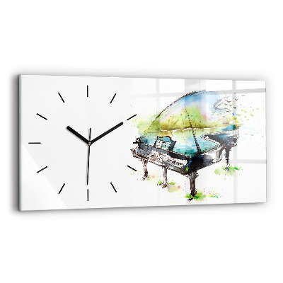 Horloge murale horizontale Illustration des 4 saisons