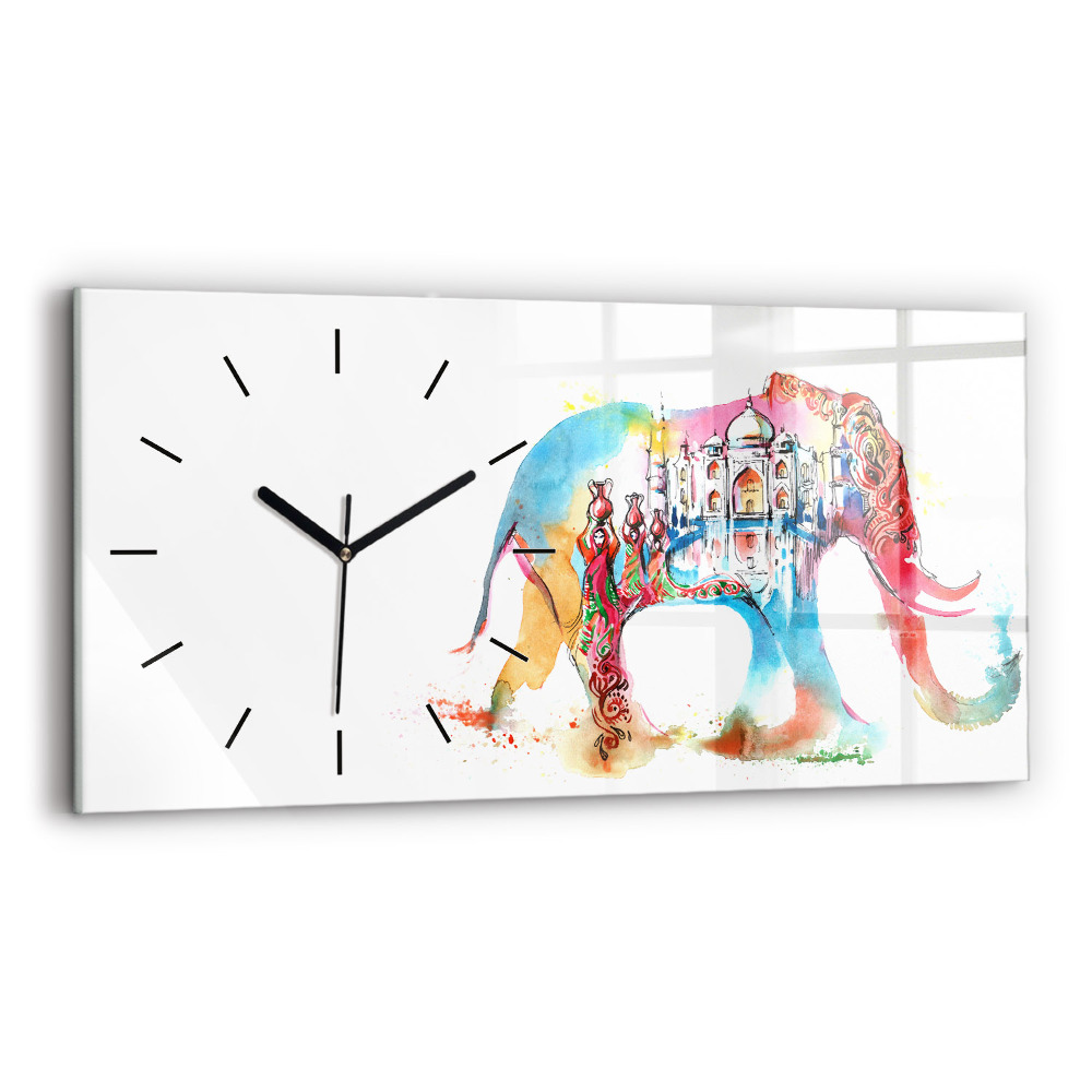 Horloge rectangulaire horizontale Culture de l'Inde