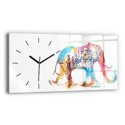 Horloge rectangulaire horizontale Culture de l'Inde