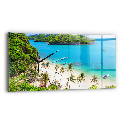Horloge rectangulaire horizontale Parc national en Thaïlande