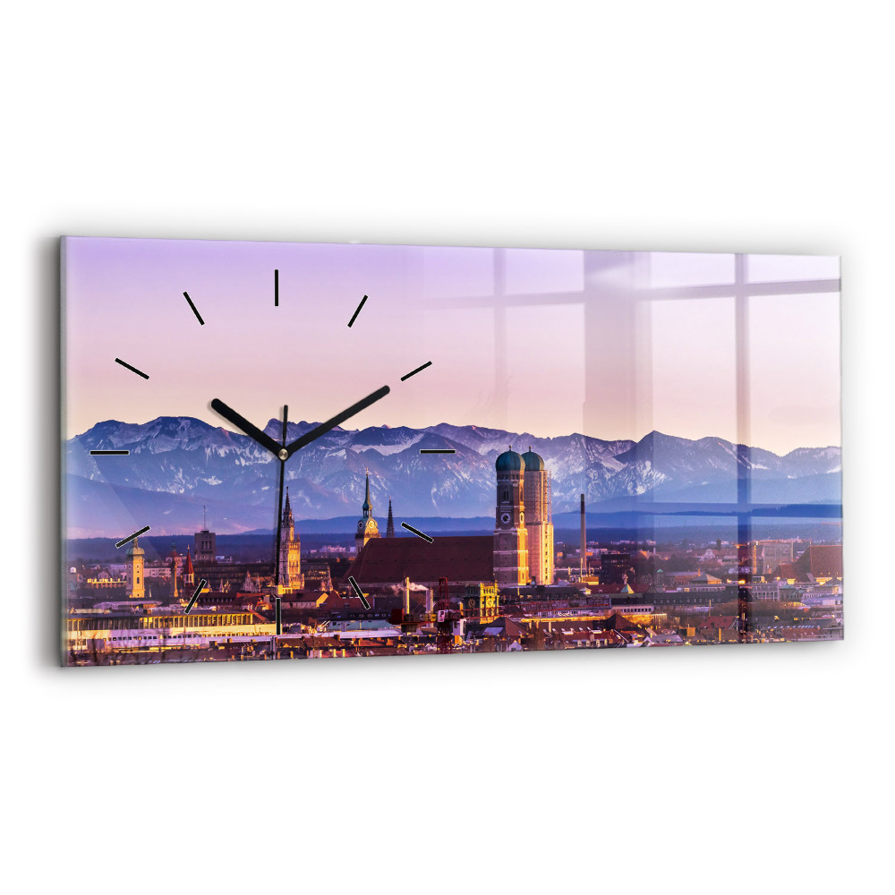 Horloge rectangulaire horizontale Alpes allemandes Munich