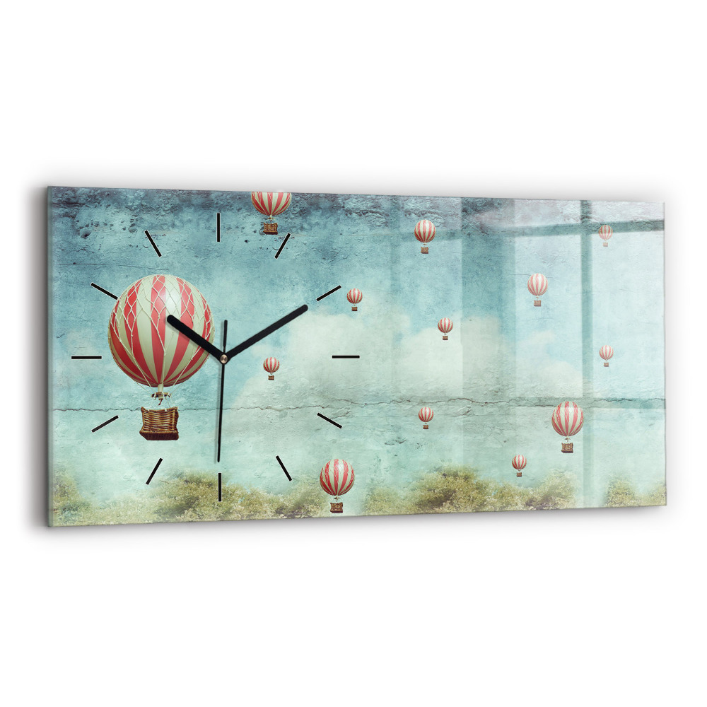 Horloge murale horizontale Ballons de baudruche