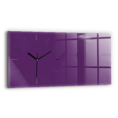 Horloge rectangulaire horizontale Coloris violet