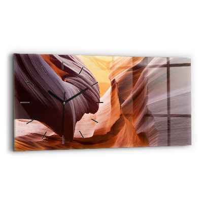 Horloge murale horizontale Canyon d'Antilope