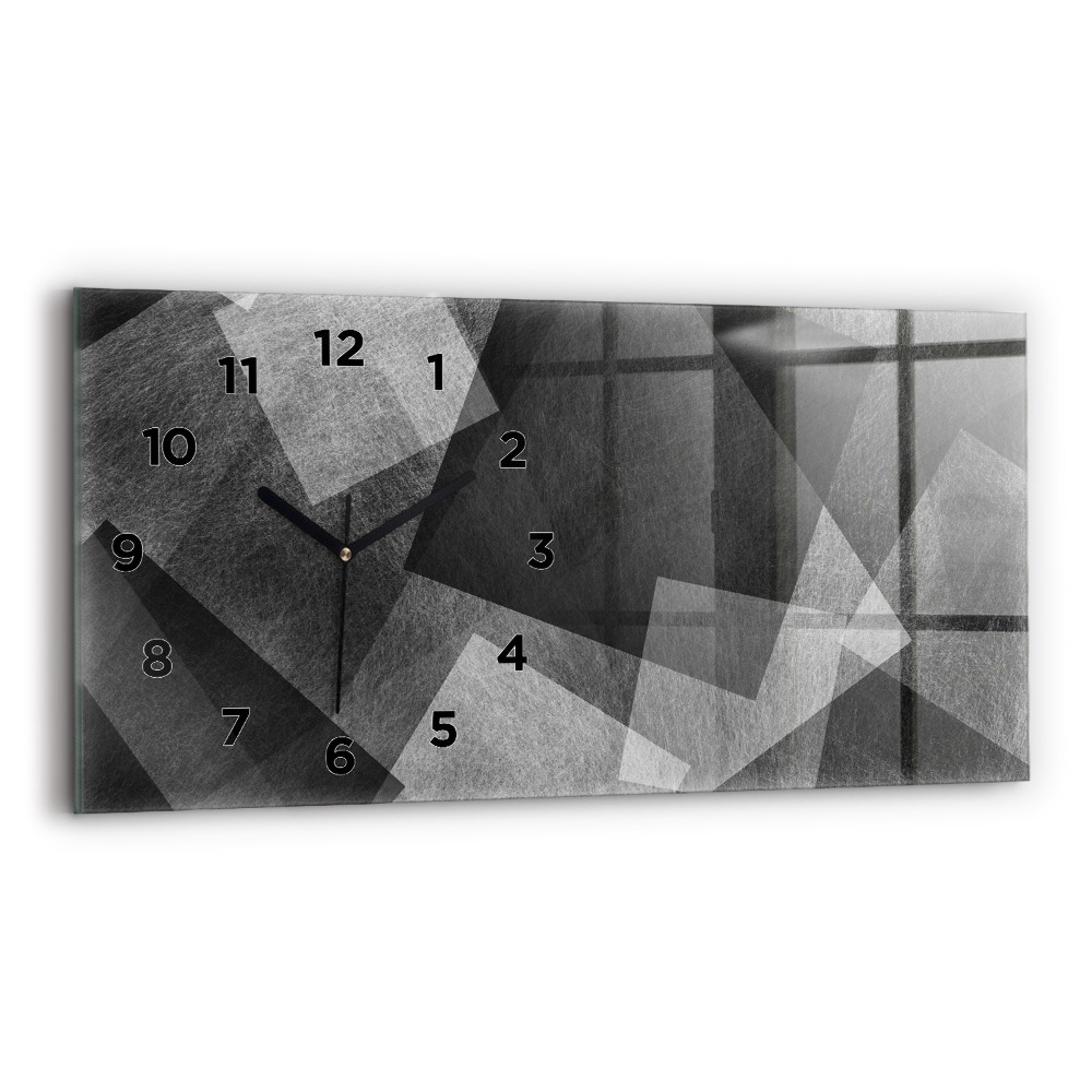 Horloge rectangulaire horizontale Abstraction géométrique