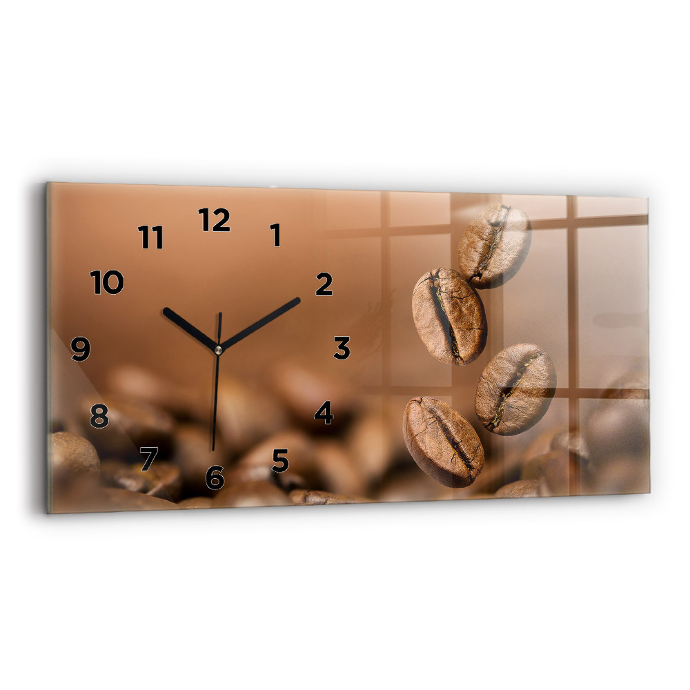 Horloge horizontale en verre Couleurs abstraites