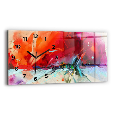 Horloge rectangulaire horizontale Rangées d'épices