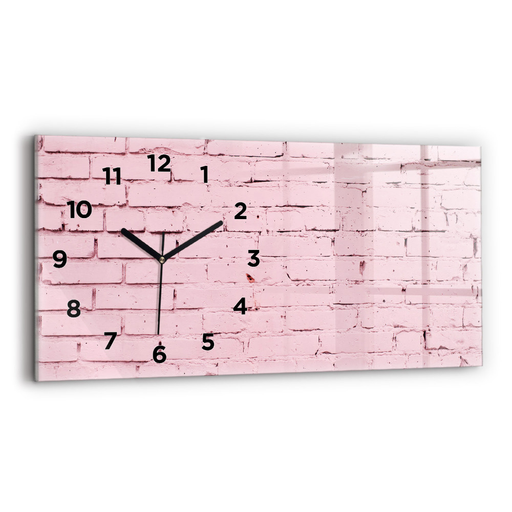 Horloge rectangulaire horizontale Mur de briques