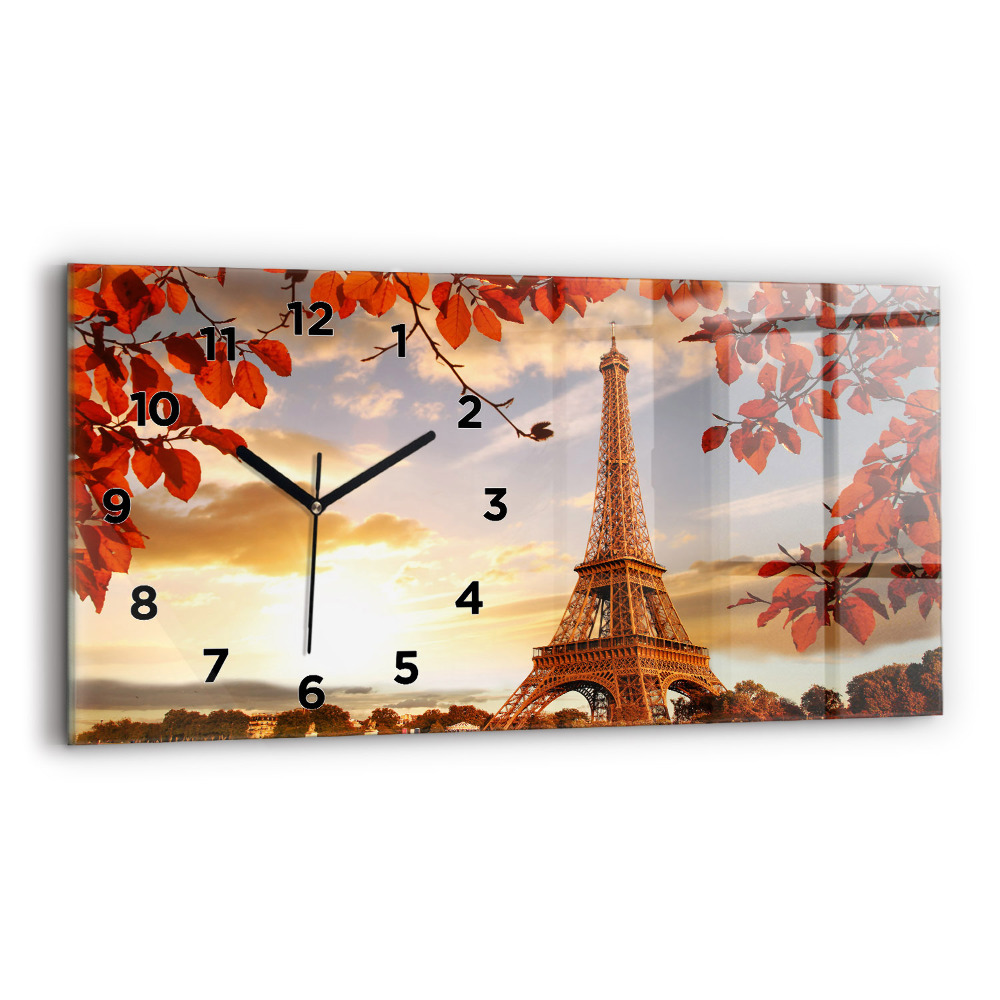 Horloge rectangulaire horizontale Tour Eiffel