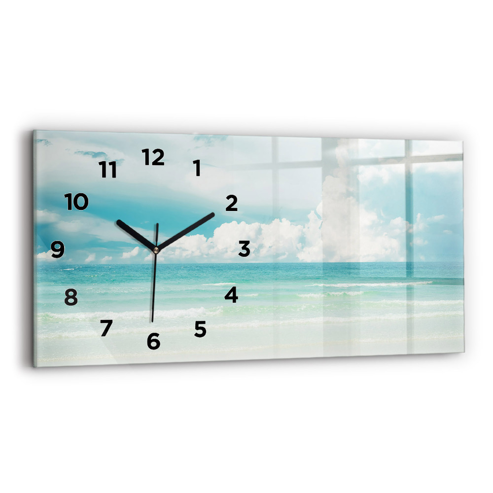 Horloge rectangulaire horizontale Paysage mer