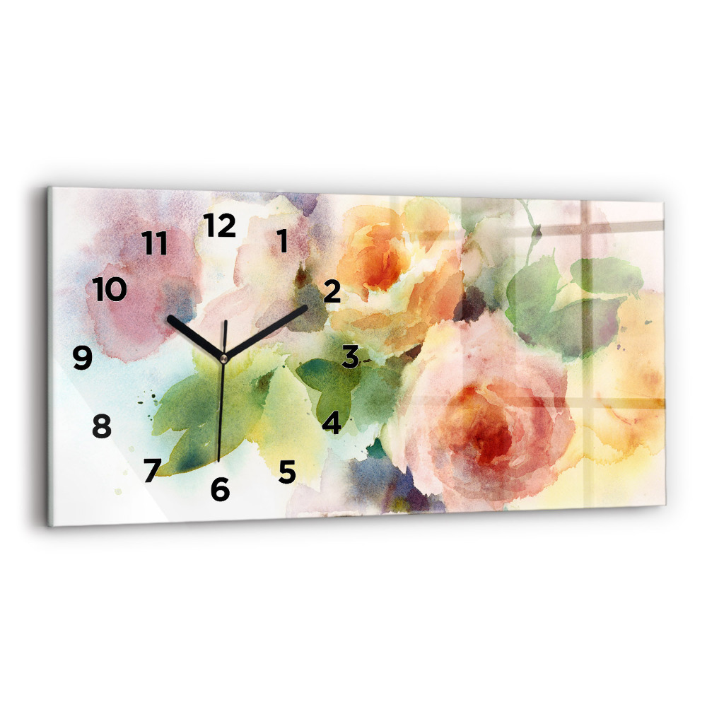 Horloge rectangulaire horizontale Visualisation de la nature