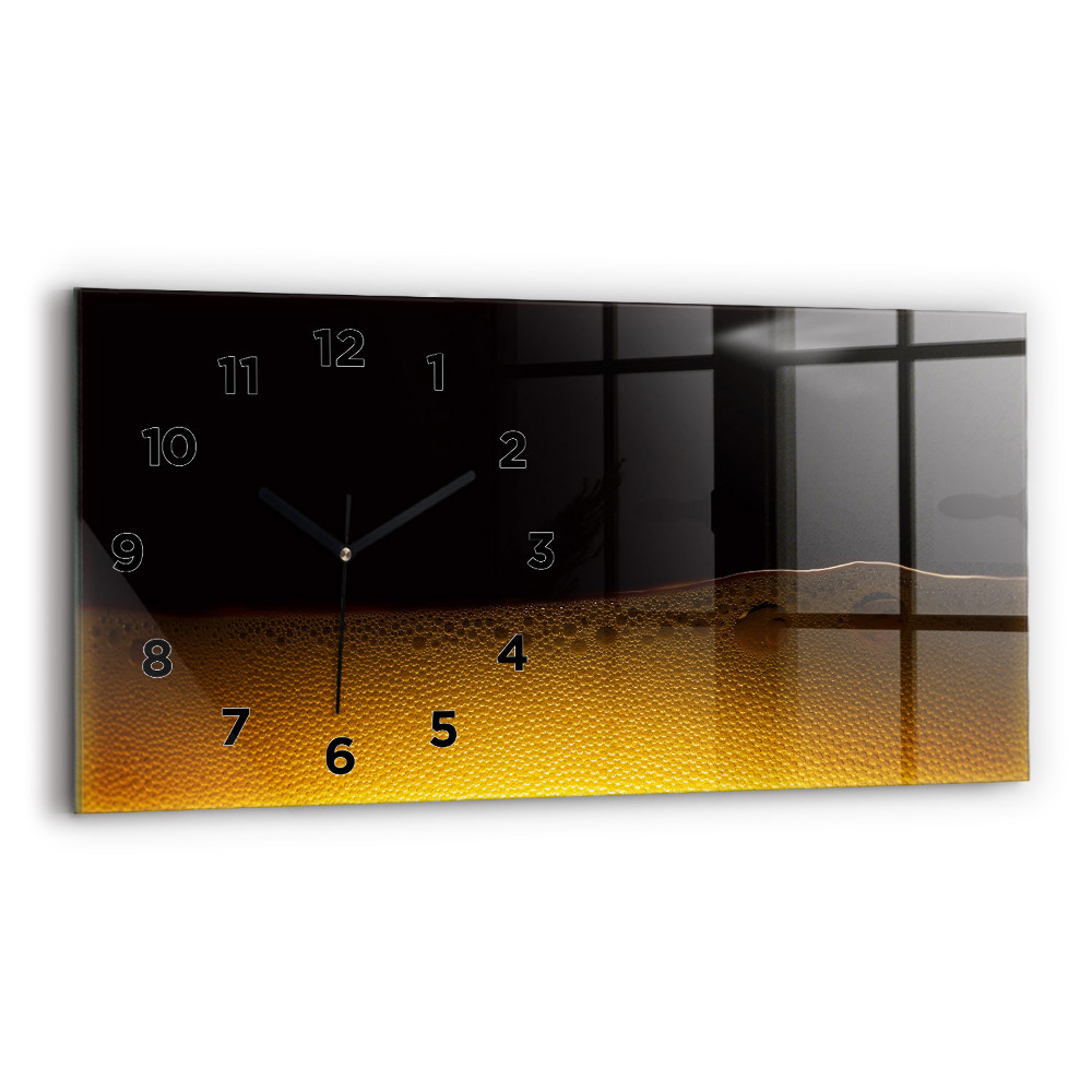 Horloge rectangulaire horizontale Jus d'orange