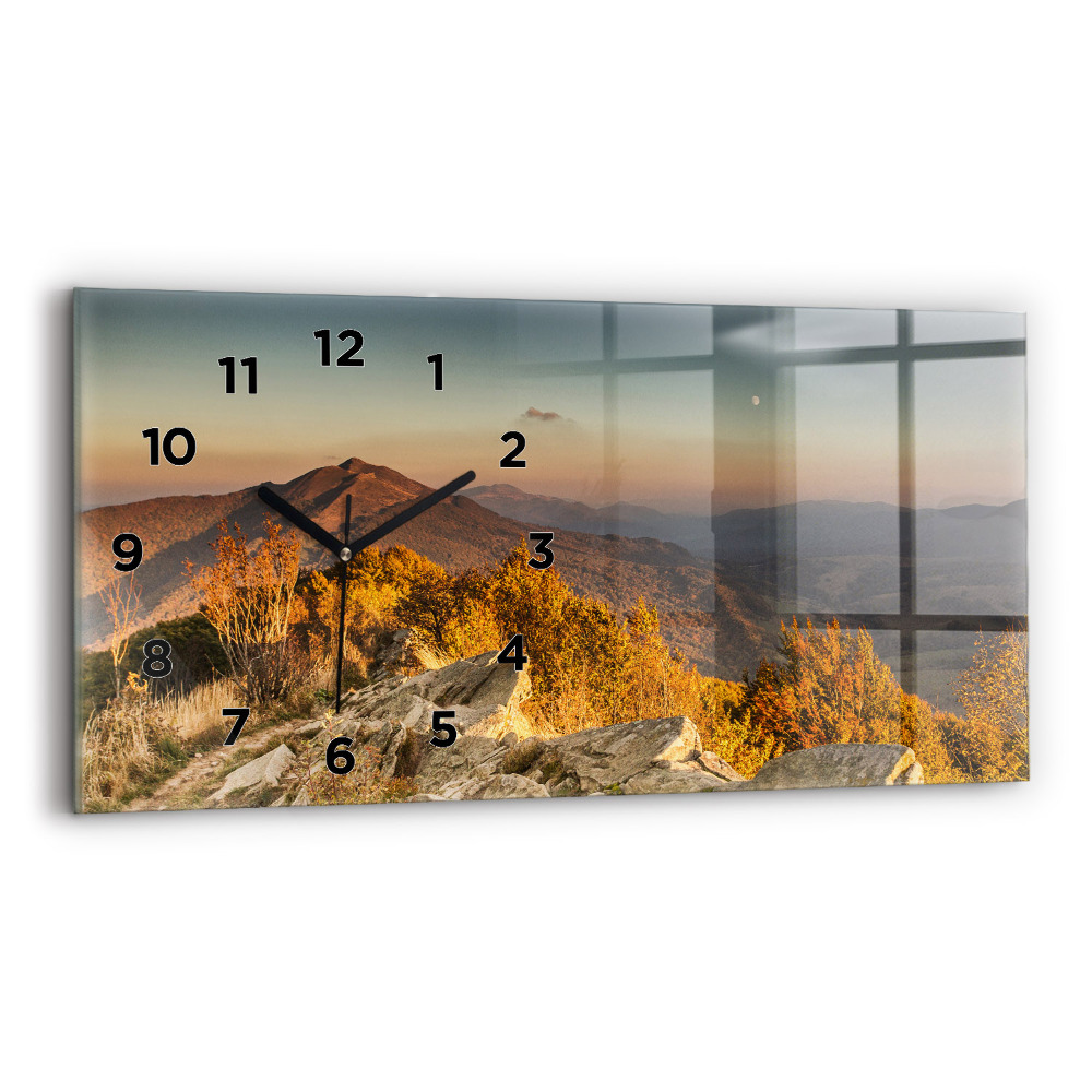 Horloge rectangulaire horizontale Montagnes Bieszczady