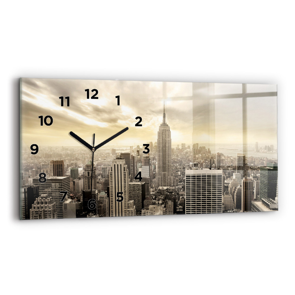 Horloge rectangulaire horizontale Tours à New York