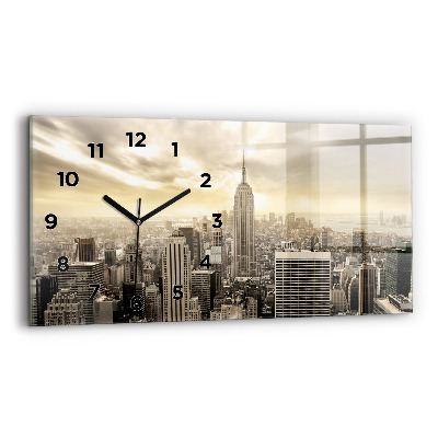 Horloge rectangulaire horizontale Tours à New York