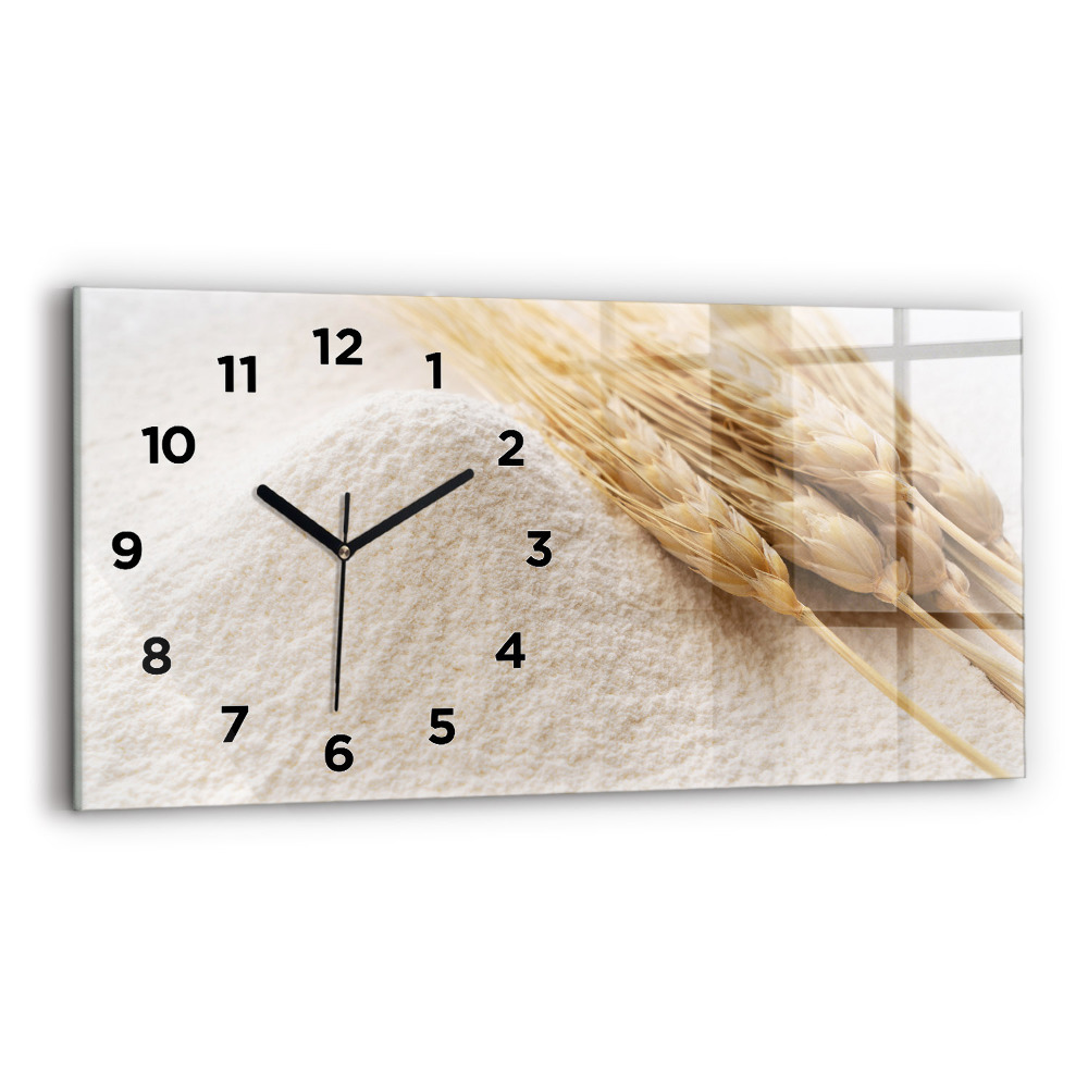 Horloge rectangulaire horizontale Farine