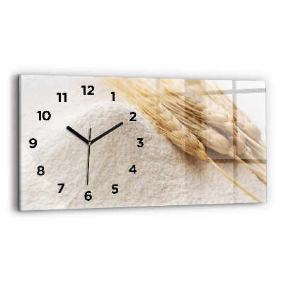 Horloge rectangulaire horizontale Farine