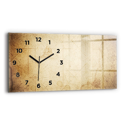 Horloge rectangulaire horizontale Ancienne carte du monde