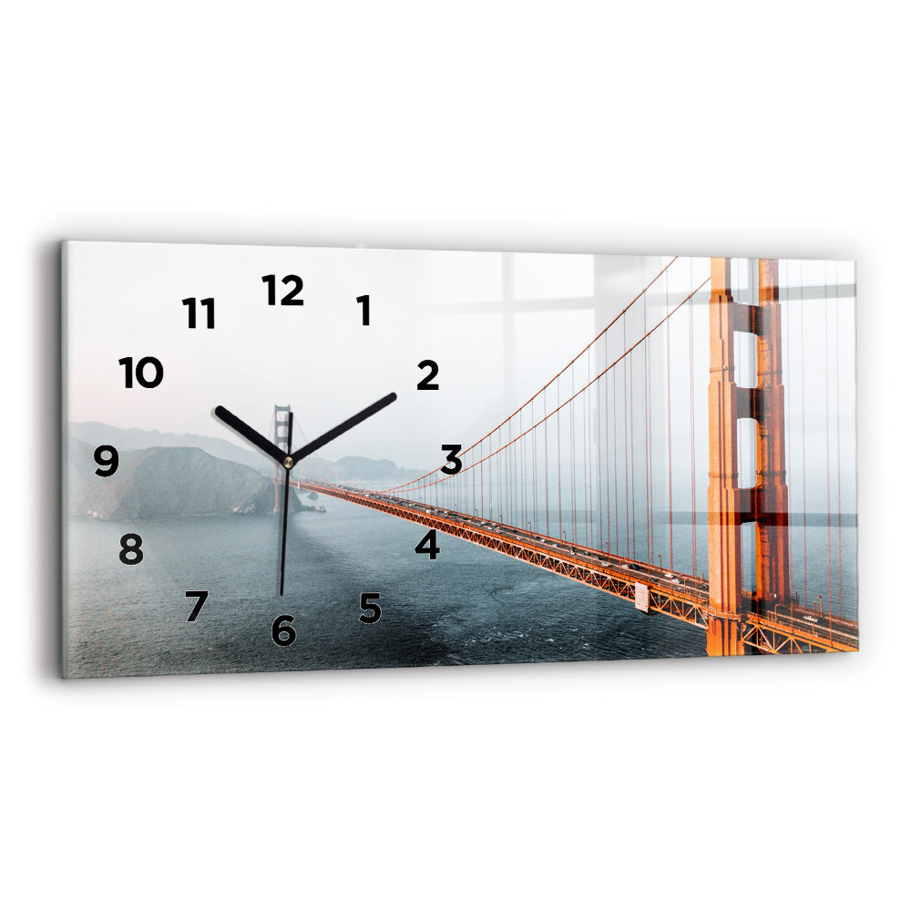 Horloge murale horizontale Golden Gate Bridge