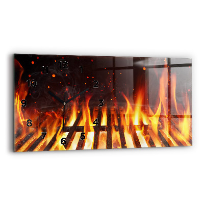 Horloge murale horizontale Barbecue