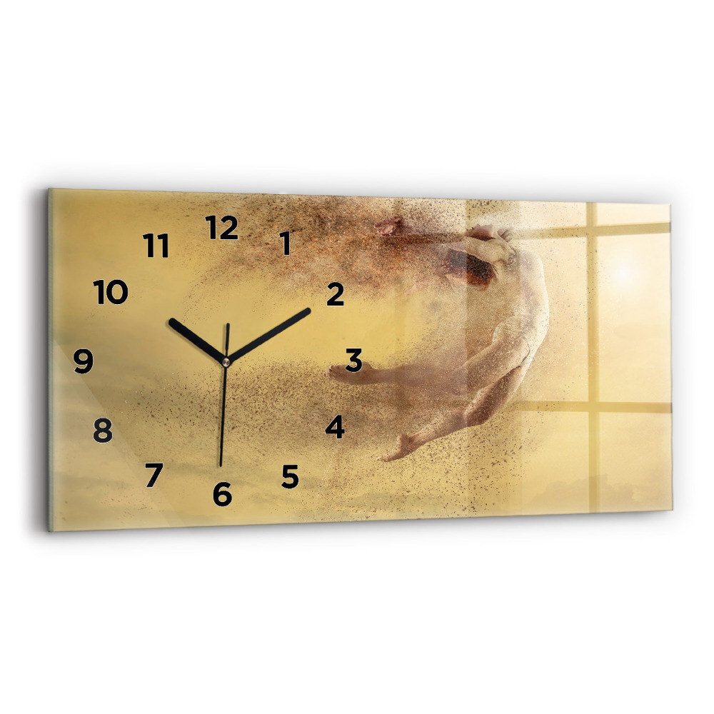 Horloge rectangulaire horizontale Femme en silhouette