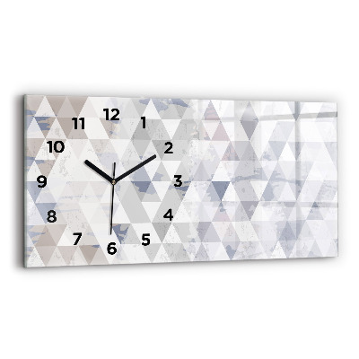 Horloge rectangulaire horizontale Motif géométrique