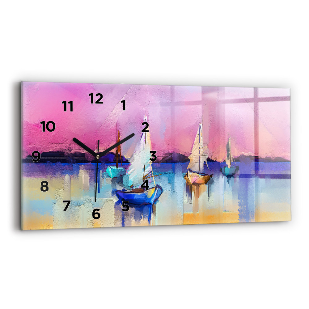 Horloge rectangulaire horizontale Paysage marin