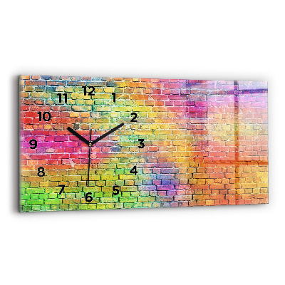 Horloge murale horizontale Mur peint